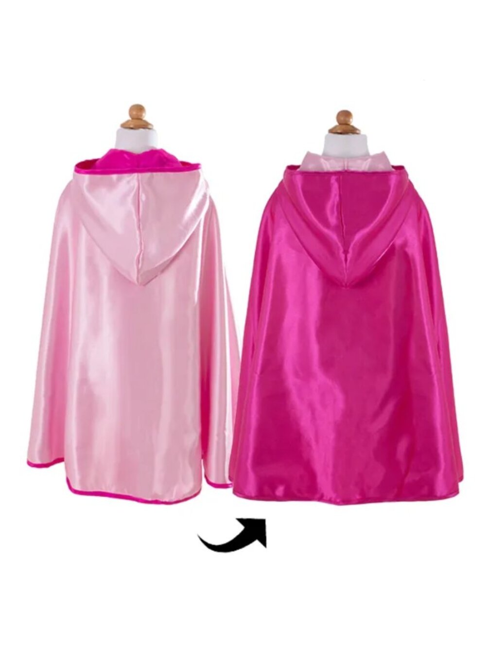 Great Pretenders Reversible Hooded Princess Cape Size 5-6(Cape Only) New w/Tag